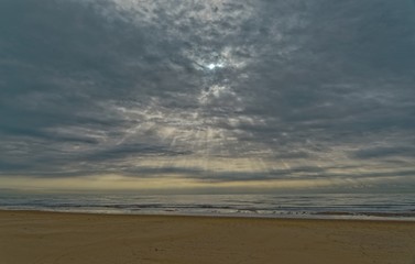clouds over the sea