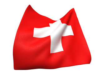 スイス国旗　比率1:1