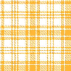Seamless Pattern Plaid Texture Background, yellow and white
