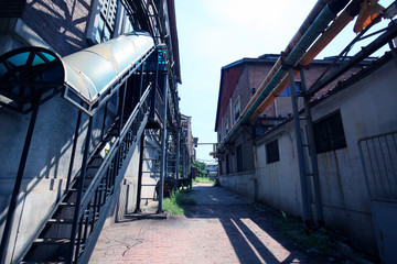 The plant and equipment of a coal mine