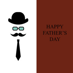 Gentleman style.Greeting card.Father's day