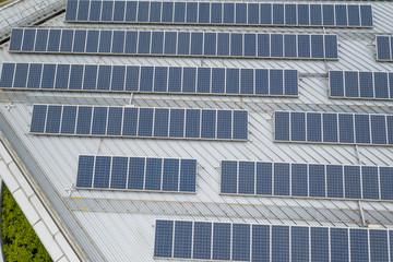 Solar panel from top