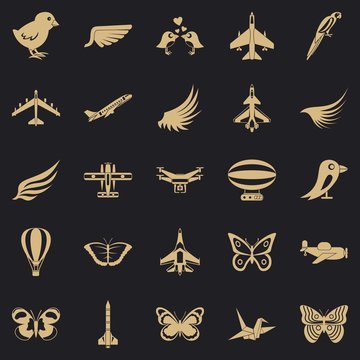Fowl icons set. Simple set of 25 fowl vector icons for web for any design