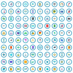 100 system icons set in cartoon style for any design vector illustration