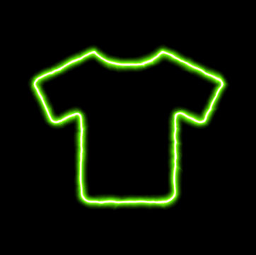 Green Neon Symbol Tshirt