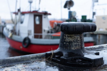 Fischkutter an der Ostsee Küste von Rügen, Deutschland