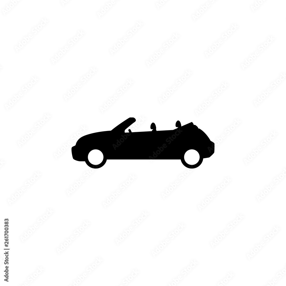 Wall mural car monochrome icon on white background for graphic and web design, modern simple vector sign. inter