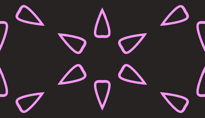 Pattern tile, ornate geometric pattern and two-tone abstract background