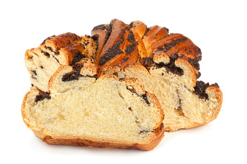 Sweet bun with poppy seed