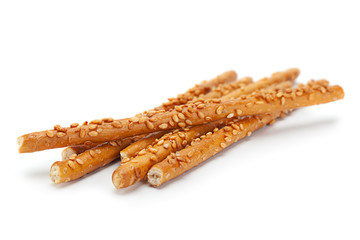 Salted sticks with sesame