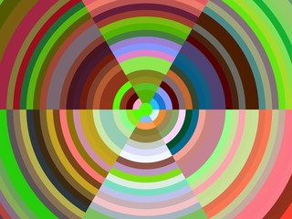 Obraz premium Colorful circles, pastel abstract circular background