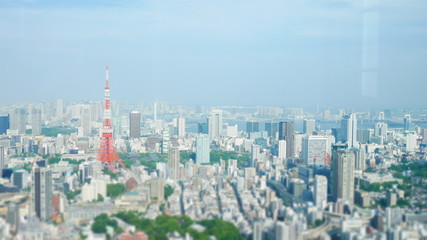 東京の街　東京タワー