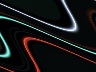 Futuristic abstract lines in phosphorescent colors, background