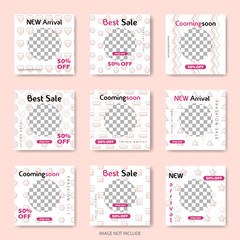 Editable Instagram Post template. Social Media Banners for Digital Marketing