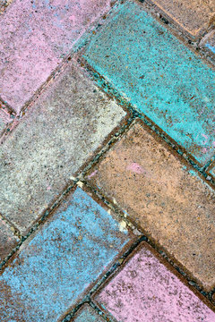 colorful paving stones