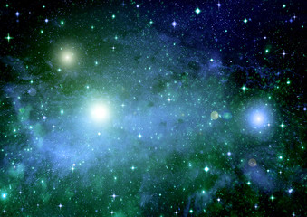 galaxy in a free space