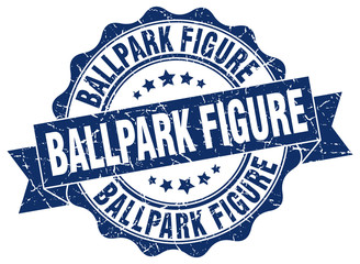 Fototapeta premium ballpark figure stamp. sign. seal