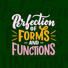 Lettering composition for posters. Motivational quote about gadgets and technology. Hand drawn vector illustration.