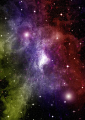 galaxy in a free space