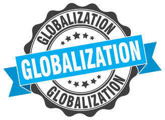 globalization stamp. sign. seal