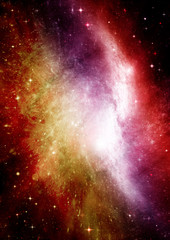 galaxy in a free space