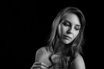 Naklejka premium sad bare young