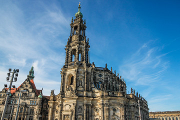 Naklejka premium Old city of Dresden, Germany