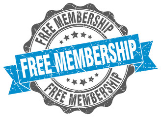 Obraz premium free membership stamp. sign. seal