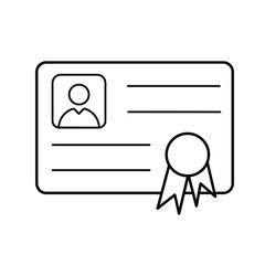 Fototapeta premium Attestation icon. Attestation symbol. Flat design.