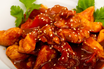 Chicken with teriyaki