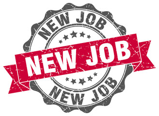 Fototapeta premium new job stamp. sign. seal