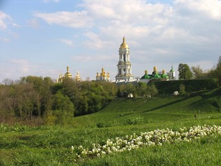 kiev-pechersk lavra monastery, Kyiv, kiev, church, monastery, architecture, religion, orthodox, building, history, ukraine, old, white,