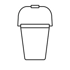 Bucket outline icon