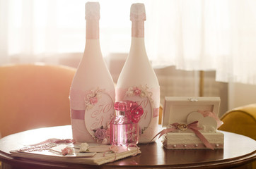  Decoration for wedding rings. Box for wedding rings. The decor for the bride.