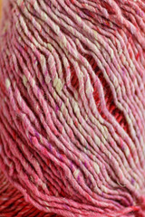 colorful wool, red and  white color