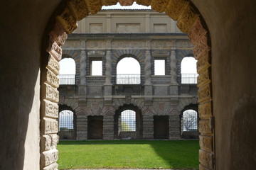 Cavallerizza garden of St. George castle in Mantova
