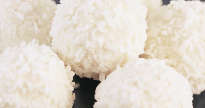 Candy in coconut flakes