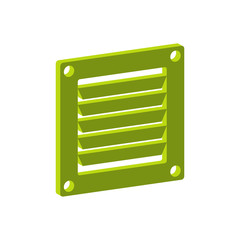 Ventilation isometric icon.Vector illustration.