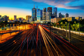 Naklejka premium Dworzec kolejowy w Melbourne