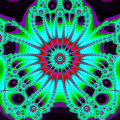 Abstract fractal art background illustration space geometry. Background consists fractal multicolor texture and suitable for use in projects imagination, creativity and design...