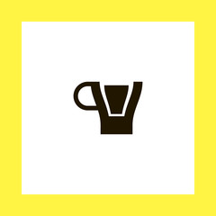 coffee pot vector icon. flat design