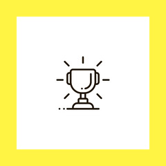 cup vector icon. flat design