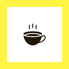 cup of tea vector icon. flat design