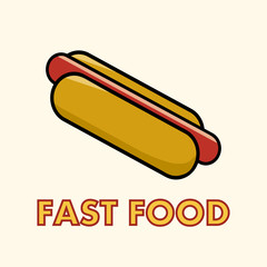 Fast food vector illustration