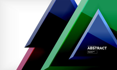 Tech futuristic geometric 3d shapes, minimal abstract background