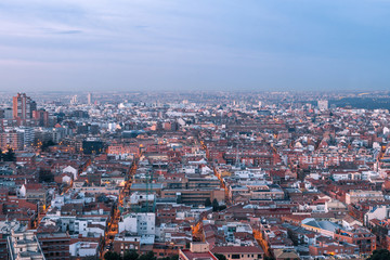 Obraz premium Madrid skyline from above