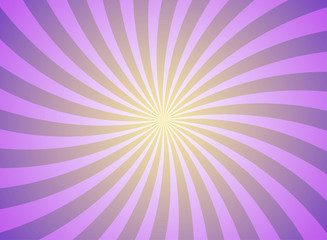 Sunlight spiral abstract background. purple burst background. Vector illustration.