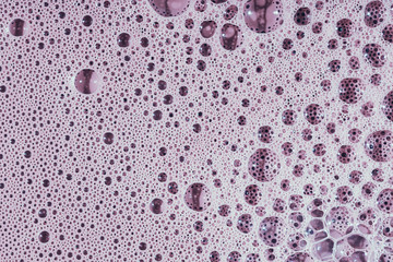 Soap bubbles- suds top view