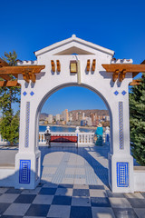 Placa del castell in Benidorm. Costa Blanca Spain