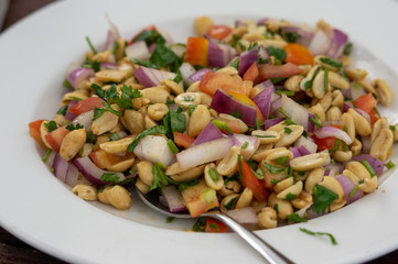 Plate of Peanut Masala